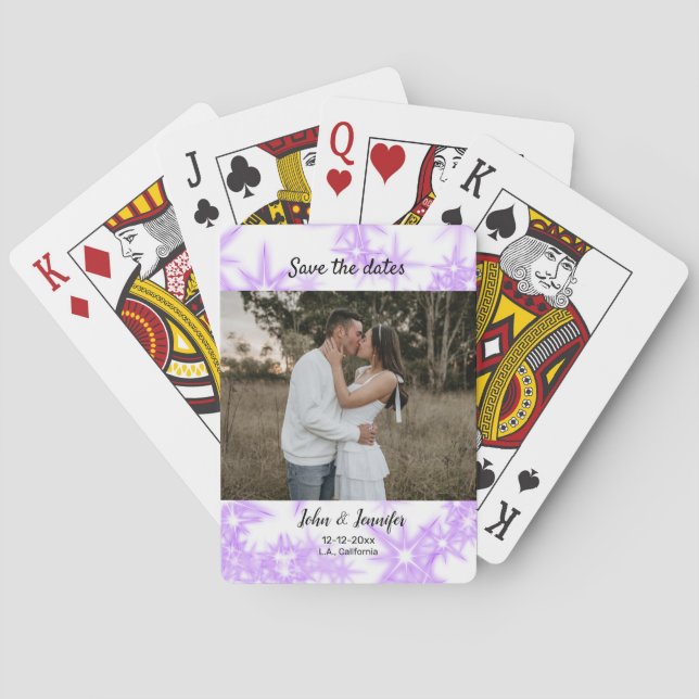 Jeu De Cartes parties scintillant scintille ajouter votre nom ph (dos)