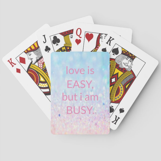Jeu De Cartes Parties scintillant tendance douce (dos)
