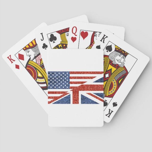 Jeu De Cartes parties scintillant usa uk (dos)