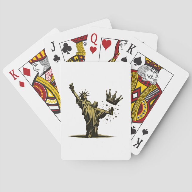 Jeu De Cartes Pas de roi dans la liberté d'Amérique Statut Pro D (dos)