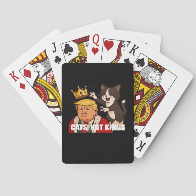 Jeu De Cartes Pas de rois Anti Chats Drôle Style Classique (dos)