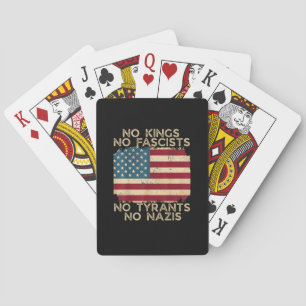 Jeu De Cartes Pas de rois en Amérique Pas de fascistes Nous le p