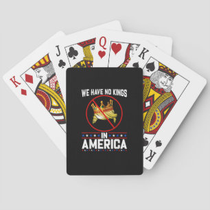 Jeu De Cartes Pas de rois en Amérique Sauf je m'oppose Liberté m