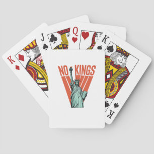 Jeu De Cartes Pas de rois Statue de protestation Classique améri