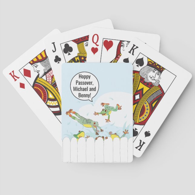 Jeu De Cartes Passover Hoppy Frogs Playing Cards (dos)