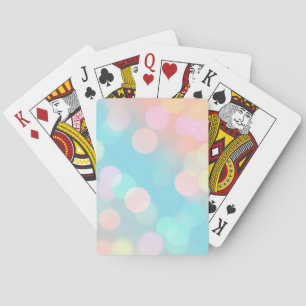 Jeu De Cartes Pastel Bokeh Lights Jouer Des Cartes