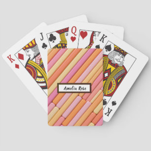 Jeu De Cartes Pastel personnalisé Abstrait géométrique