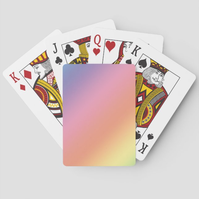 Jeu De Cartes Pastel Rainbow Playing Cards (dos)