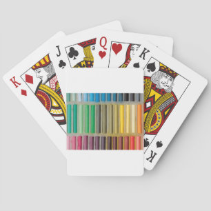Jeu De Cartes pastels crétacé sur la couleur