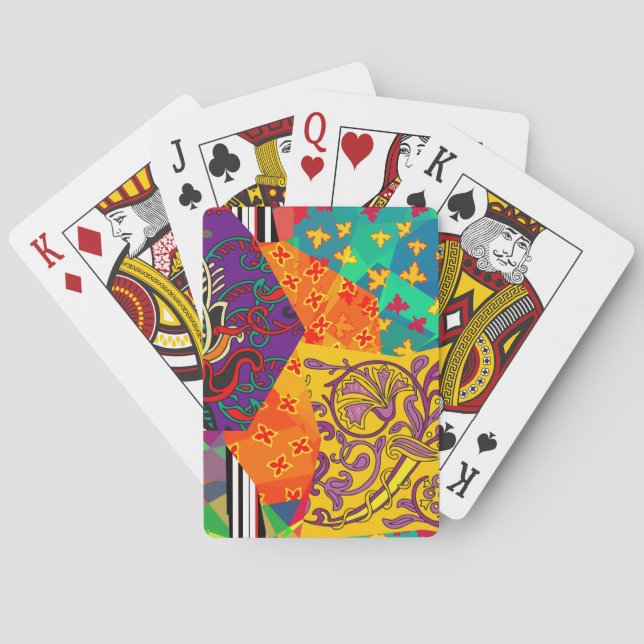 Jeu De Cartes Patchwork indien turc festier Mandala (dos)