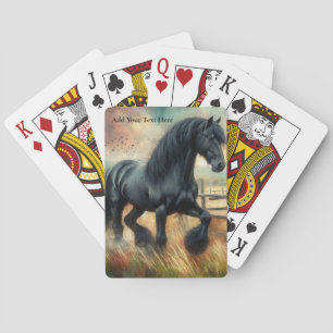 Jeu De Cartes Pâte de Cheval Frésilien Noir clôtures rustiques