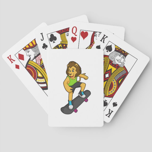Jeu De Cartes Patinage Lion (dos)