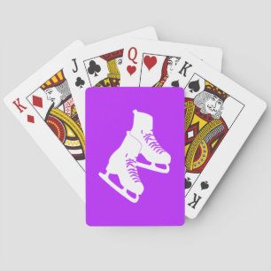 Jeu De Cartes Patins à glace Jouer aux cartes violet