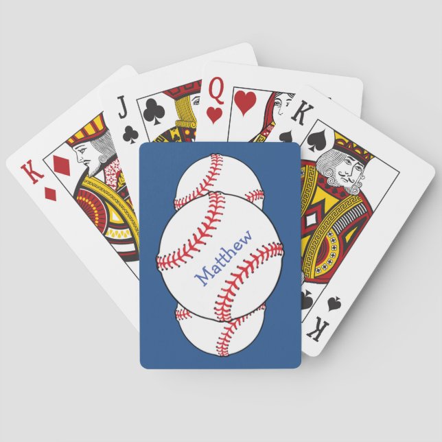 Jeu De Cartes Patriotique Baseball Sports Jouer Cartes (dos)