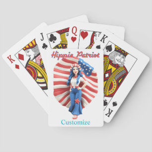 Jeu De Cartes Patriotique hippie fille Thunder_Cove