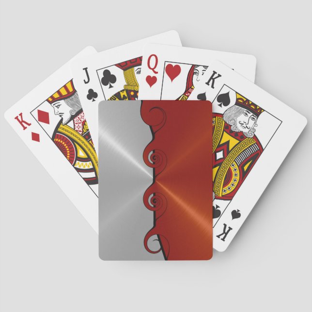 Jeu De Cartes Patters métallisés (dos)