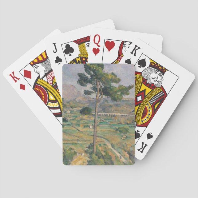 Jeu De Cartes Paul Cezanne | Landscape with viaduct (dos)