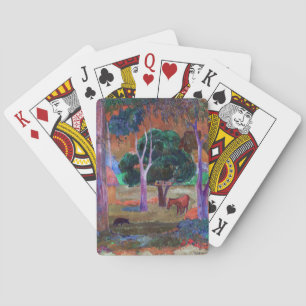 Jeu De Cartes Paul Gauguin - Paysage avec un cochon et un cheval