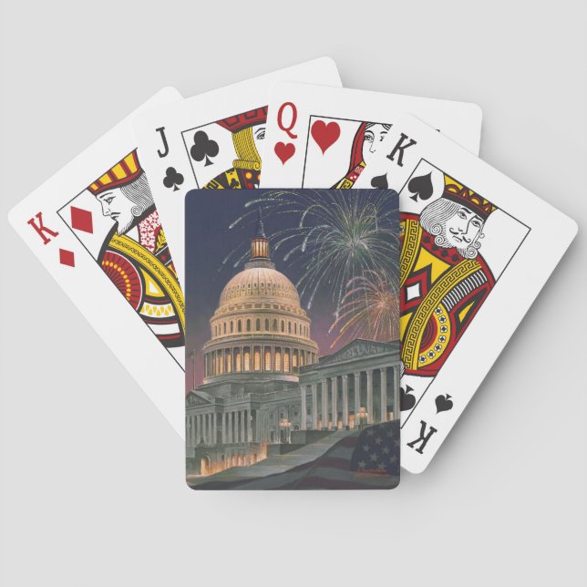 Jeu De Cartes Paul McGehee "US Capitol" Jouer des cartes (dos)