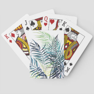 Jeu De Cartes Paumes crépusculaires - feuille tropical