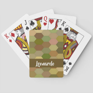 Jeu De Cartes pavé hexagone Brown
