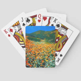 Jeu De Cartes Pavots de Californie et fleurs sauvages Popcorn