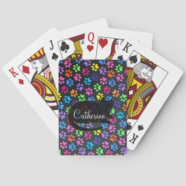 Jeu De Cartes Paws colorés (dos)