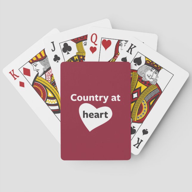 Jeu De Cartes Pays au coeur (dos)