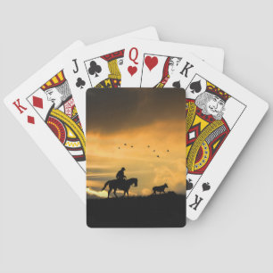 Jeu De Cartes Pays Western Cowboy Horse et Steer