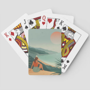 Jeu De Cartes Paysage Abstrait de Boho (9)