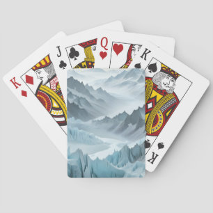 Jeu De Cartes Paysage Abstrait Montagnes Vallée Nature Scénario