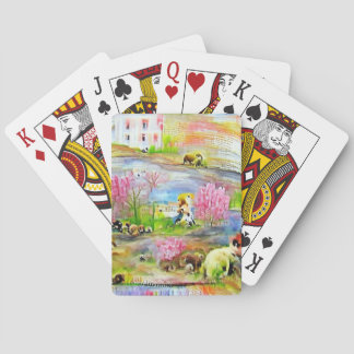 Jeu De Cartes Paysage aquarelle