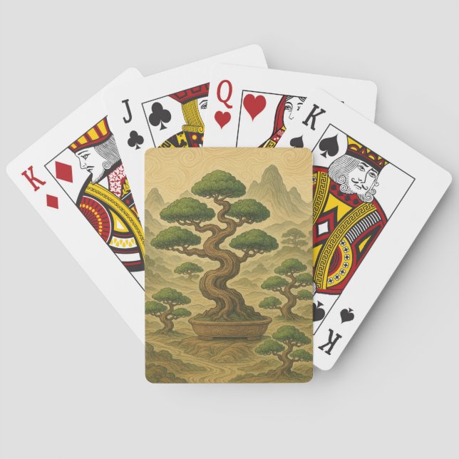 Jeu De Cartes Paysage Bonsaï (dos)