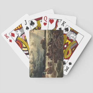 Jeu De Cartes Paysage côtier avec des navires à l'horizon