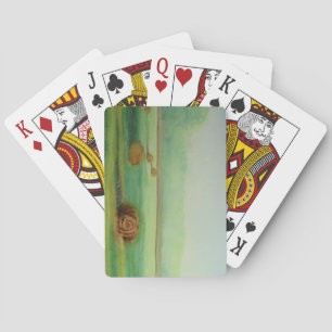 Jeu De Cartes Paysage d'aquarelle prairie