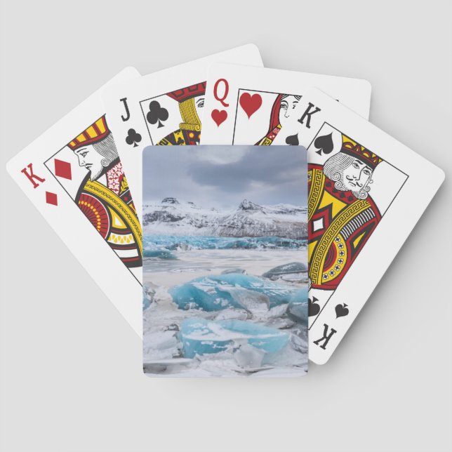Jeu De Cartes Paysage de glace de glacier, Islande (dos)
