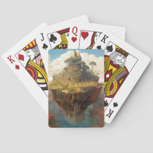 Jeu De Cartes Paysage de Surreal Island Art Imaginaire