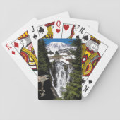 Jeu De Cartes Paysage des chutes d'eau du Mont Rainier (dos)