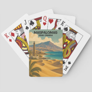 Jeu De Cartes Paysage des dunes de Maspalomas Grande Canarie