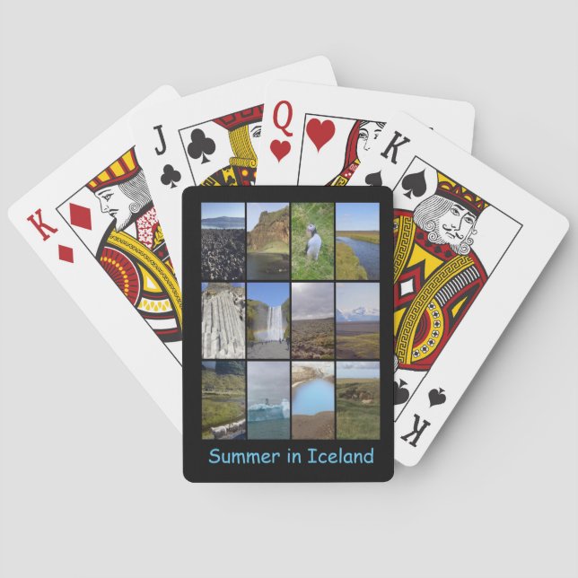 Jeu De Cartes Paysage d'été islandais (dos)
