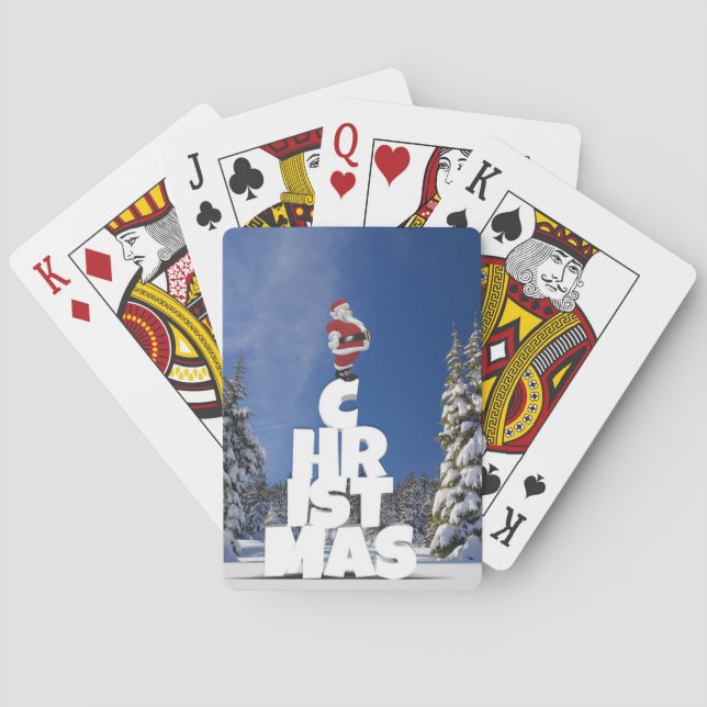 Jeu De Cartes Paysage d'hiver de Noël (dos)