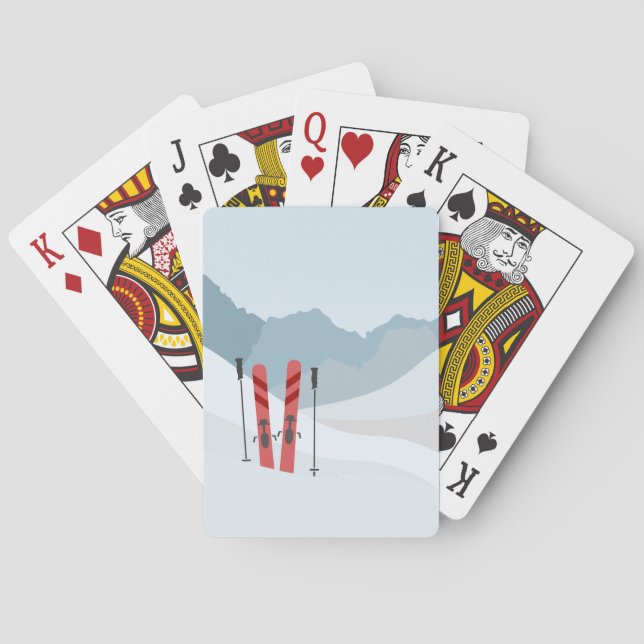 Jeu De Cartes Paysage hivernal (dos)