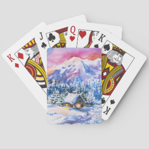 Jeu De Cartes Paysage hivernal
