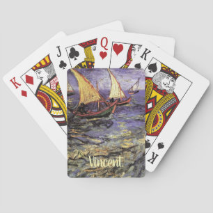 Jeu De Cartes Paysage marin à Saintes Maries par Vincent van Gog