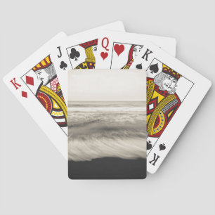 Jeu De Cartes Paysage marin N&B, Hawaï