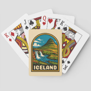Jeu De Cartes Paysage naturel rétro Vintage voyage Islande
