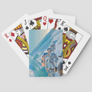 Jeu De Cartes Paysage tibétain dans les pics montagneux de l'Him