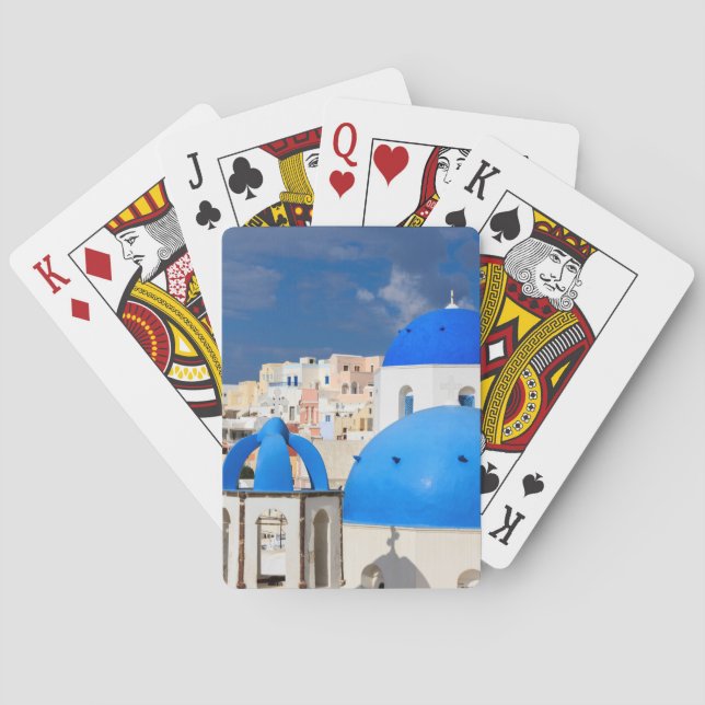 Jeu De Cartes Paysage urbain de Santorin, Grèce (dos)