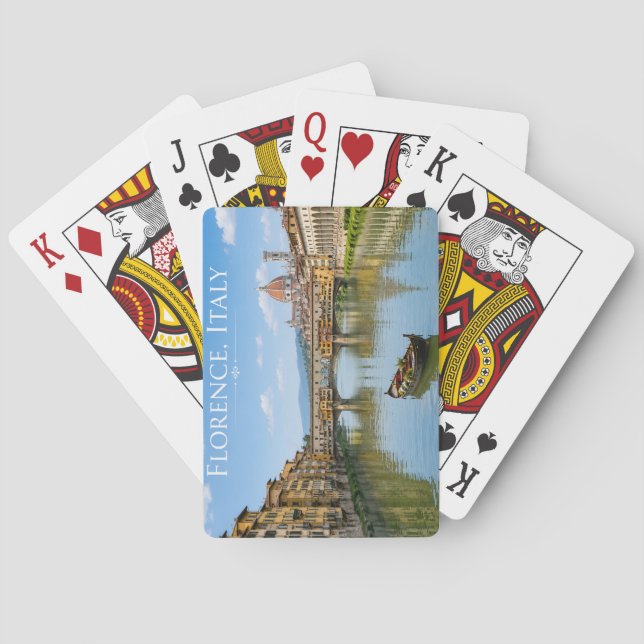 Jeu De Cartes Paysage urbain romantique du Ponte Vecchio (dos)