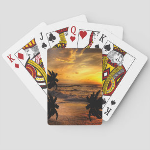 JEU DE CARTES PAYSAGES OCÉANIQUES DE POURSUITE DES COUCHERS DE S
